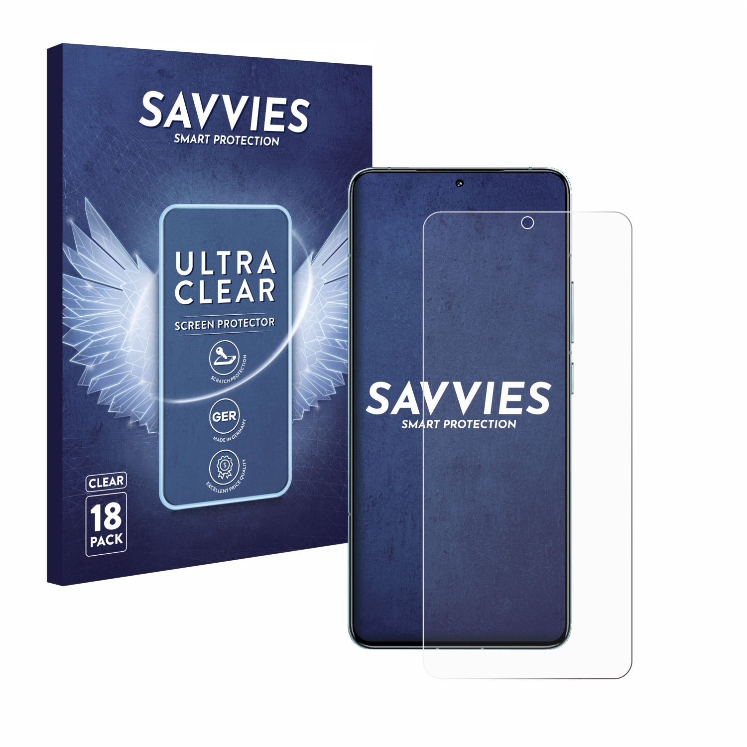 SAVVIES 18x klare Schutzfolie(für Xiaomi Redmi K70 Pro)