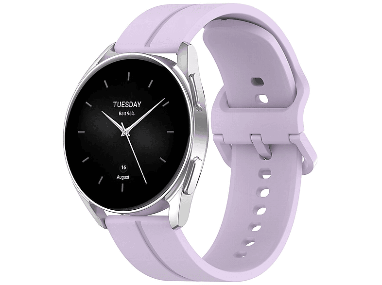WIGENTO Design Silikon Watch Pro, Lila 2 Ersatzarmband, Band, Xiaomi