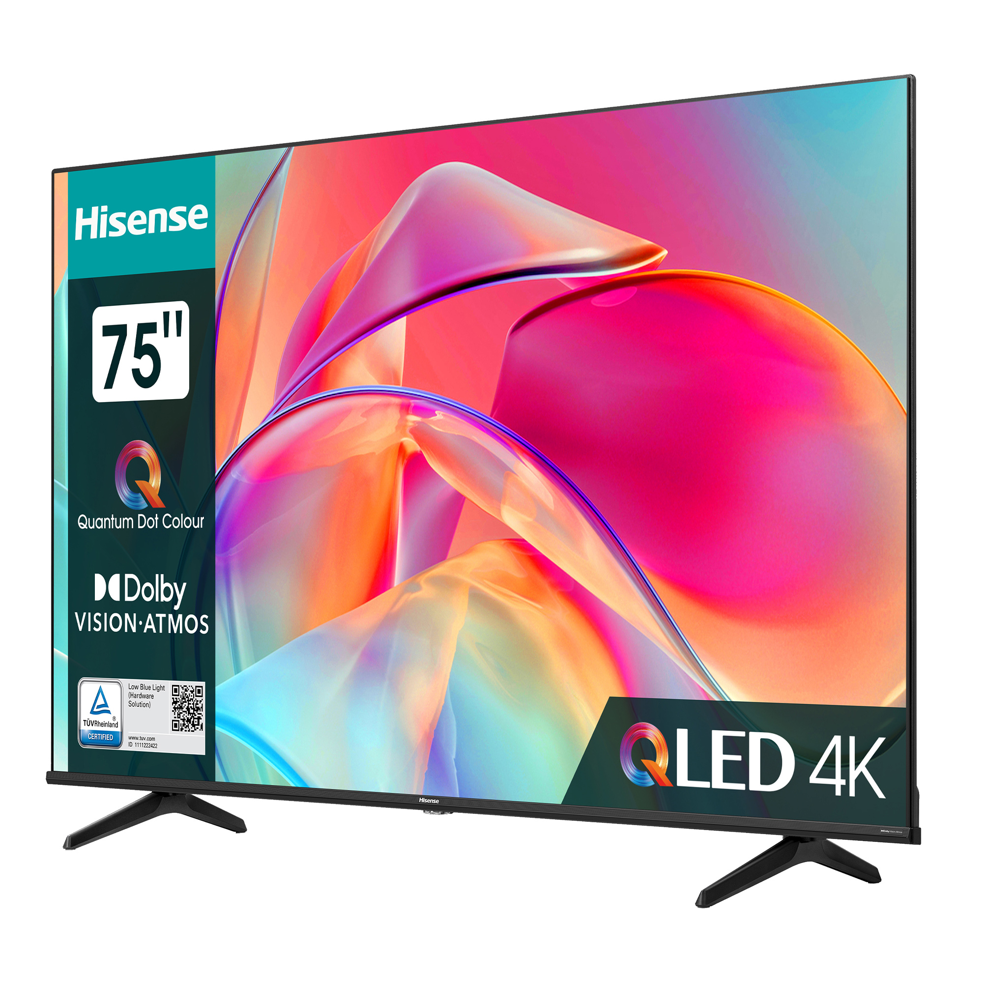 HDR TV 75 (Flat, 190,50 / 75E7KQ 4K, cm, QLED SMART Zoll TV) HISENSE