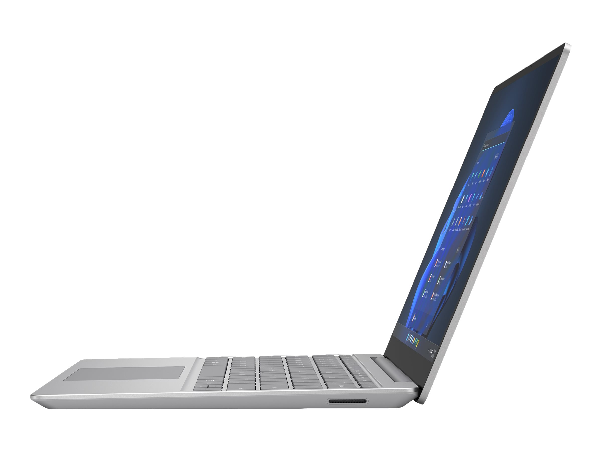 MICROSOFT Surface Laptop Go2, SSD, 16 i5 Iris 12,4 Prozessor, Intel RAM, 256 Notebook mit GB Graphics, Platin GB Zoll Display, Xe Intel® Core™