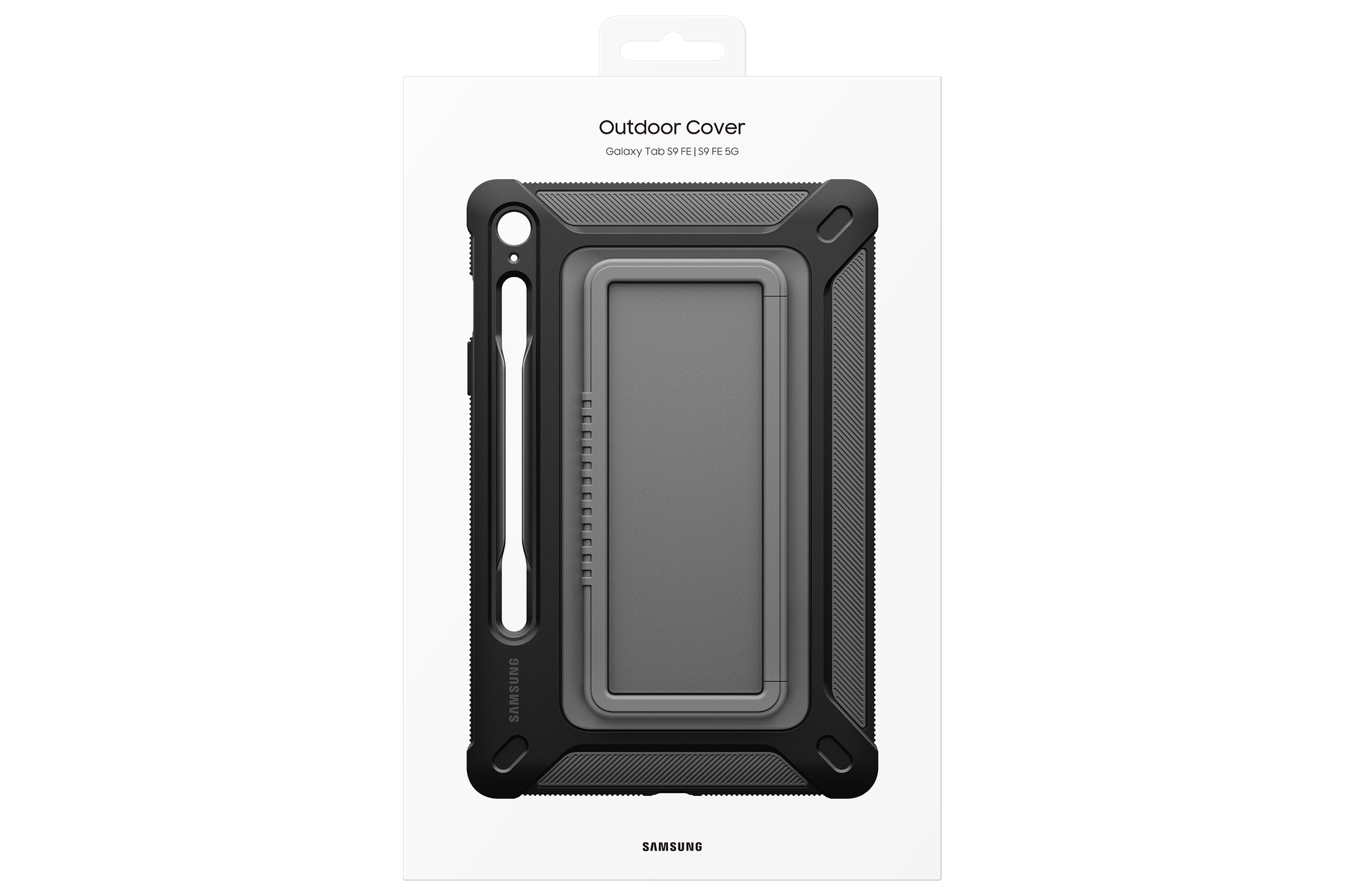 SAMSUNG Outdoor Cover Backcover Tablethülle Schwarz Kunststof, für Samsung