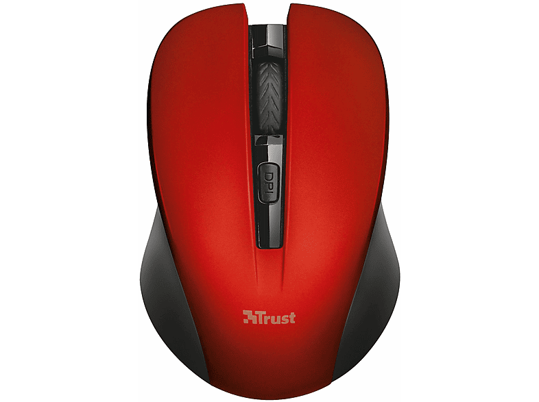 TRUST 21871 MYDO SILENT CLICK WRLS MOUSE RED Maus, Rot