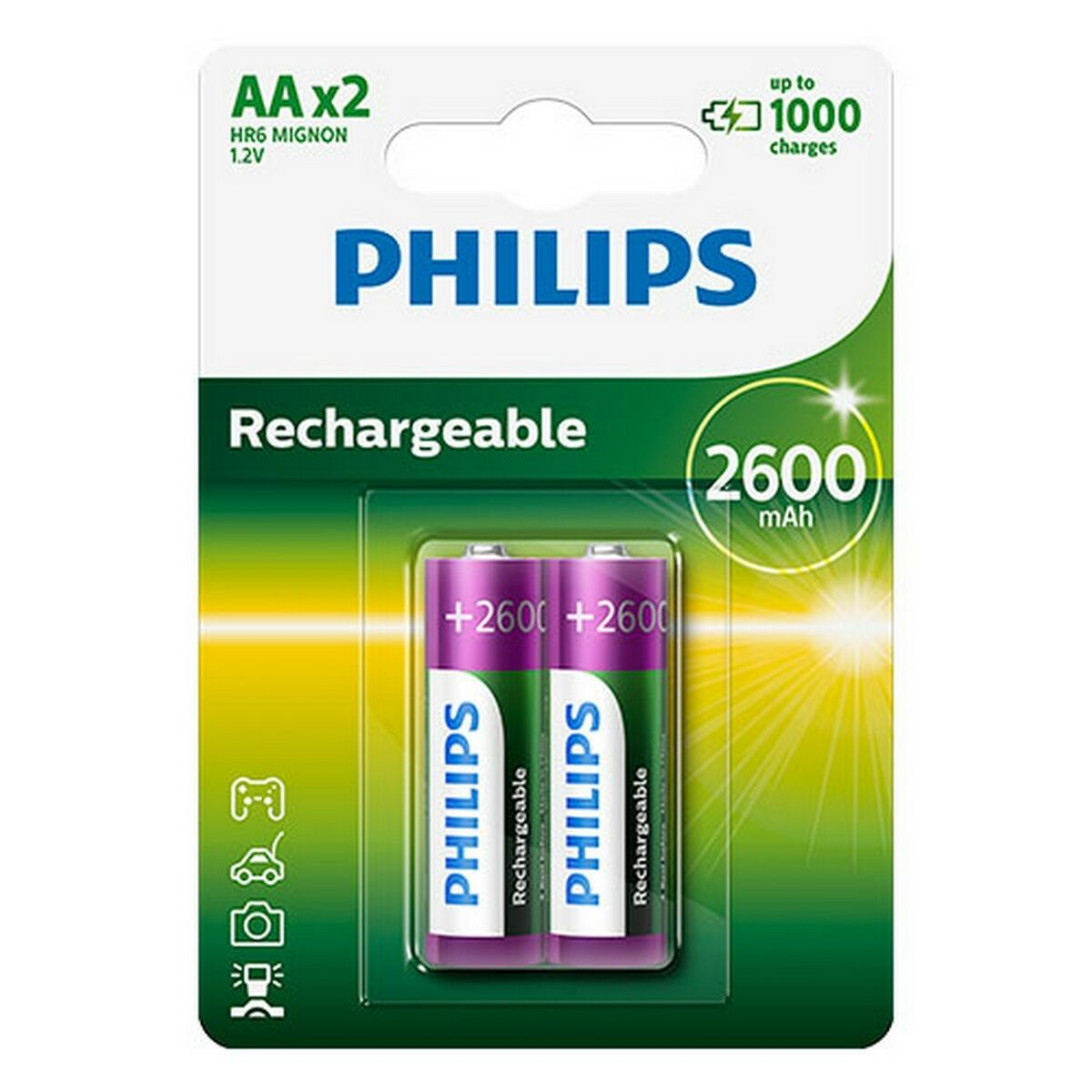 Batterie PHILIPS Ni-MH Batería R6B2A260/10