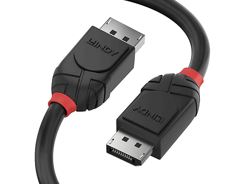 LINDY 36493 DisplayPort-Kabel, Schwarz