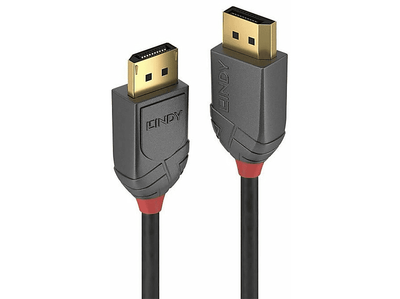 LINDY 36484 DisplayPort-Kabel, Schwarz