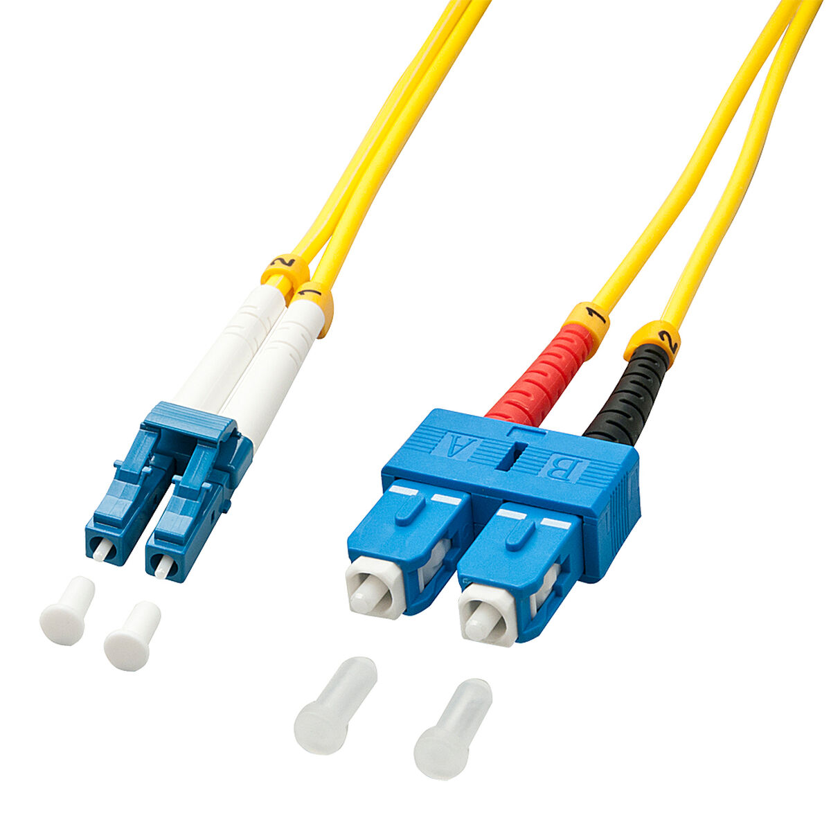 mehrfarbig Kabel, LINDY LC/SC Faseroptisches