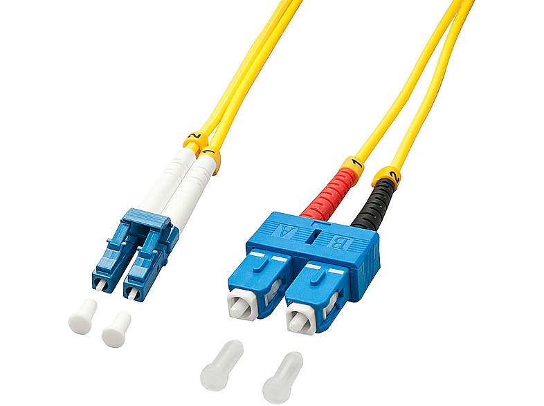 LINDY LC/SC Faseroptisches Kabel, mehrfarbig | Optische Audiokabel