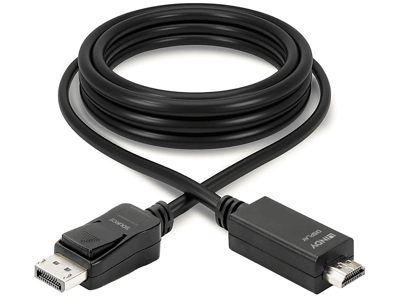 LINDY 36924 DisplayPort-zu-HDMI-Adapter, mehrfarbig