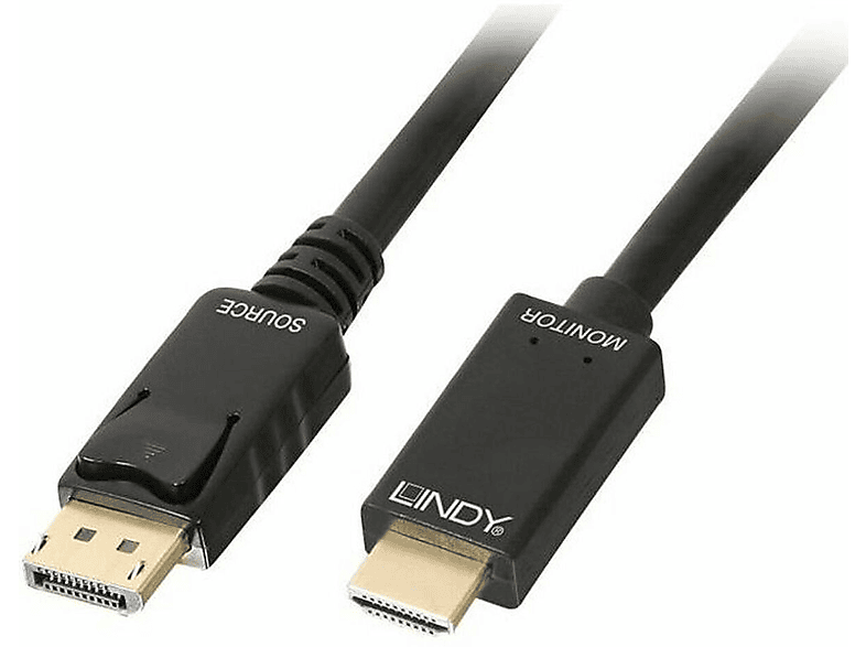 LINDY 36921 DisplayPort-zu-HDMI-Adapter, mehrfarbig