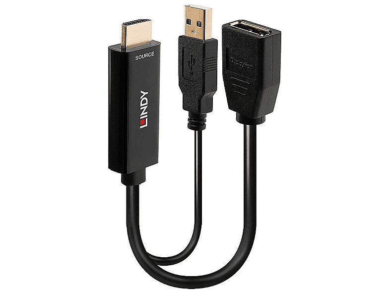 LINDY 38289 HDMI-zu-DisplayPort-Adapter, mehrfarbig