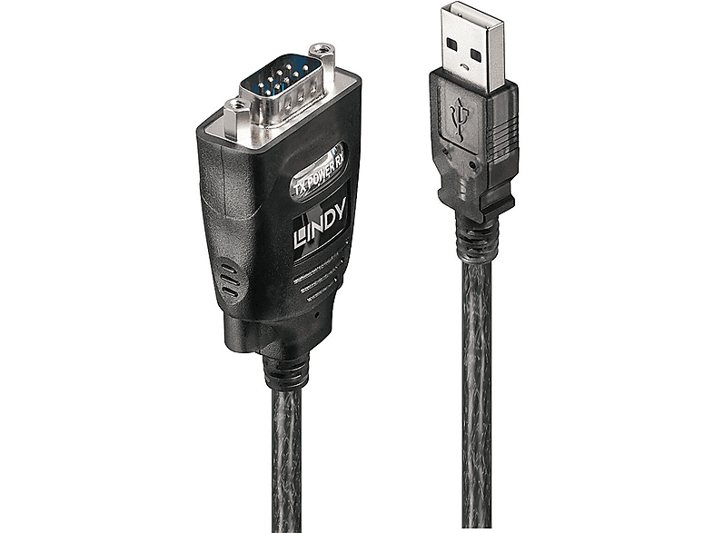 LINDY 42686 USB-zu-RS232-Adapter, mehrfarbig