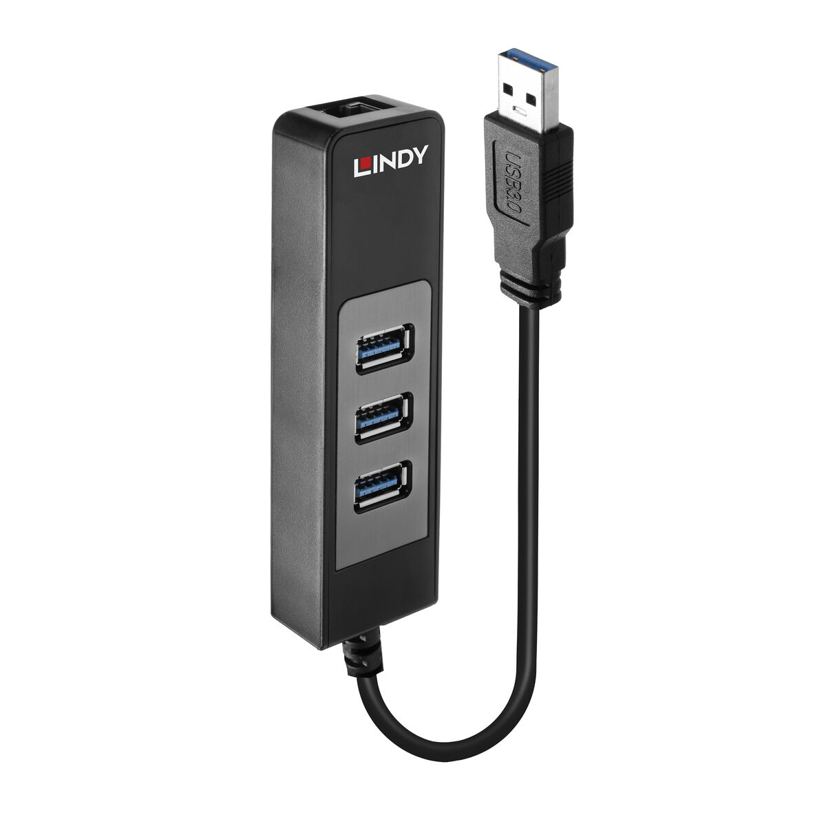 LINDY USB-zu-Ethernet-Adapter, Schwarz 43176