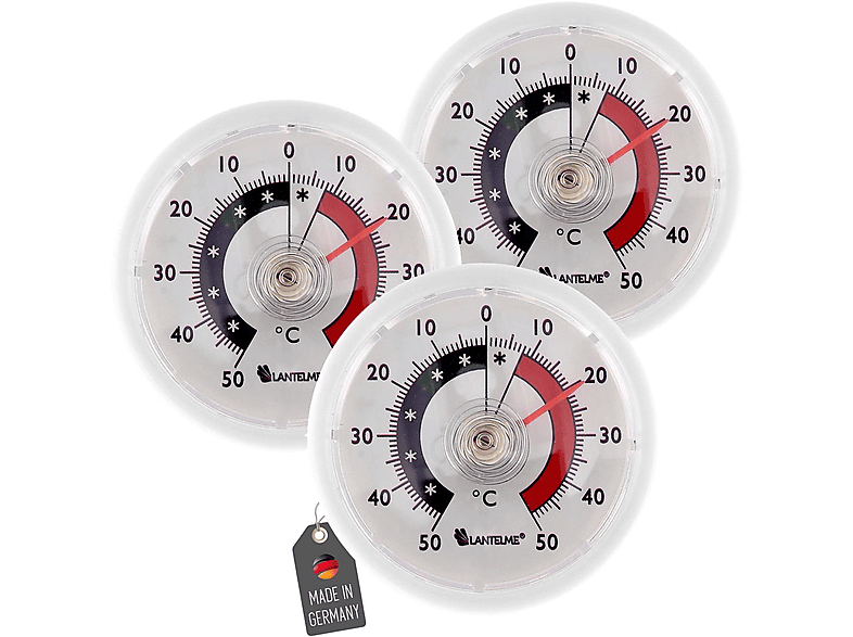 Express Buitenthermometer kunststof wit 41 cm
