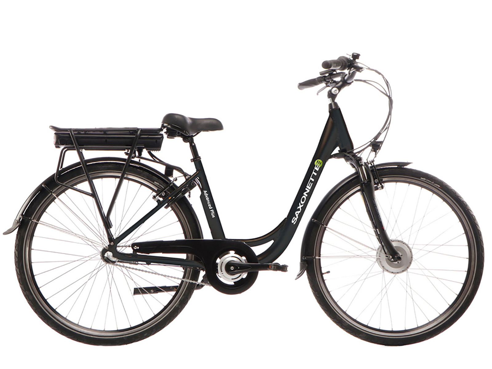 Rahmenhöhe: 50 Schwarz) (Laufradgröße: 28 SAXONETTE Plus cm, Advanced Citybike Wh, Damen-Rad, 375 Zoll,