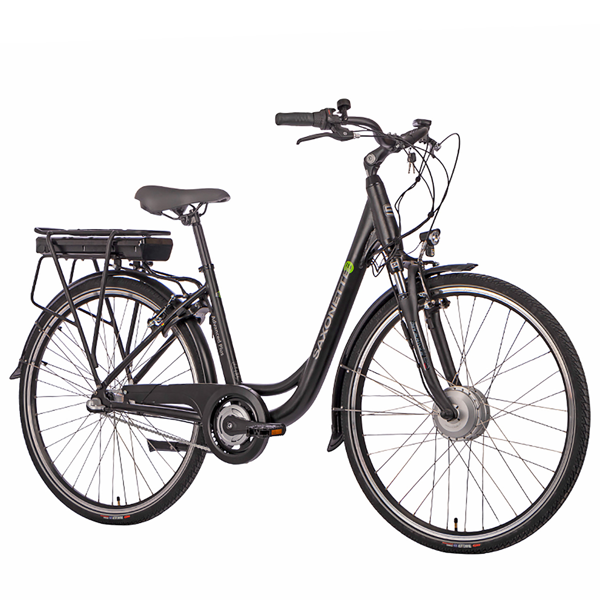 SAXONETTE Advanced Damen-Rad, Citybike (Laufradgröße: Zoll, Plus Silber) 45 28 cm, Rahmenhöhe: Wh, 375