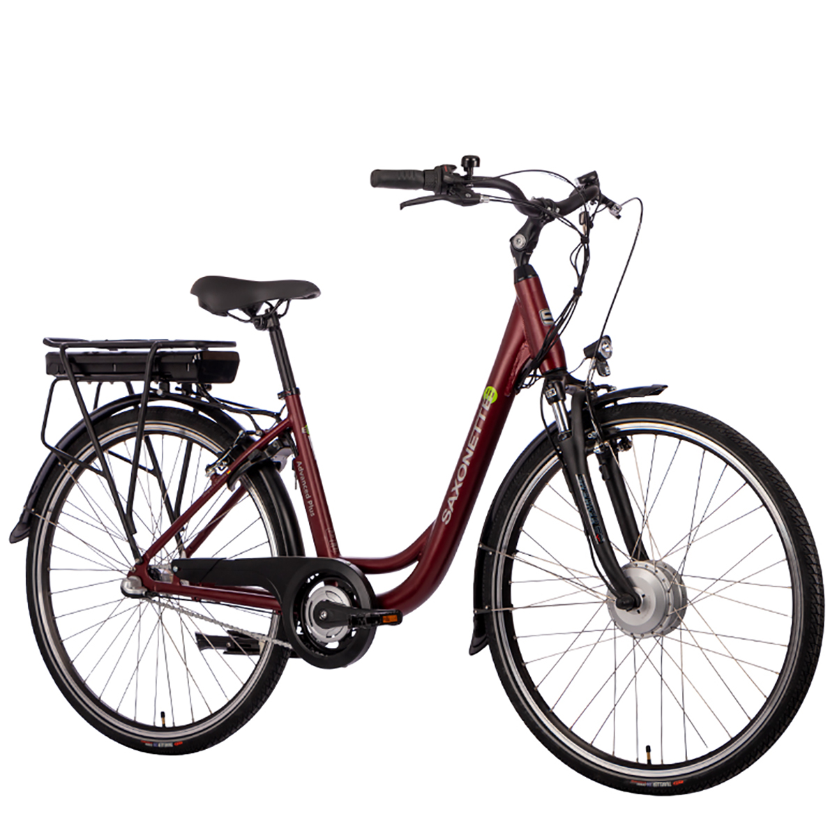 375 Plus Damen-Rad, Citybike Wh, Rot) Zoll, Advanced Rahmenhöhe: 45 SAXONETTE (Laufradgröße: 28 cm,