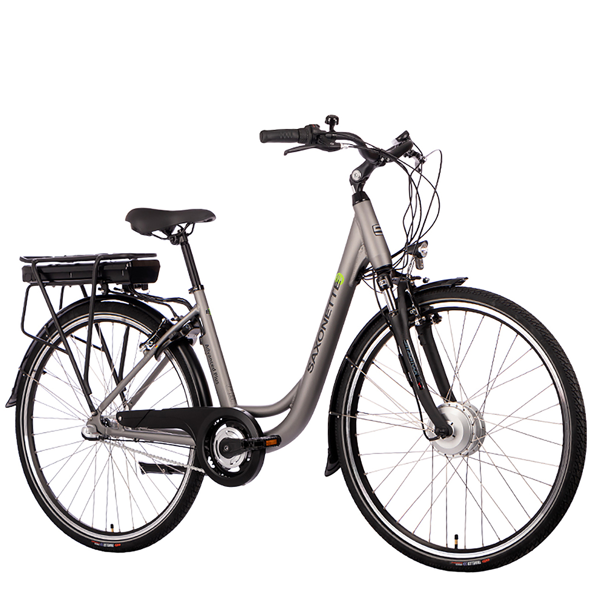 Damen-Rad, 45 28 SAXXX Rahmenhöhe: (Laufradgröße: Silber-) cm, Zoll, Citybike Plus Advanced 375 Wh,