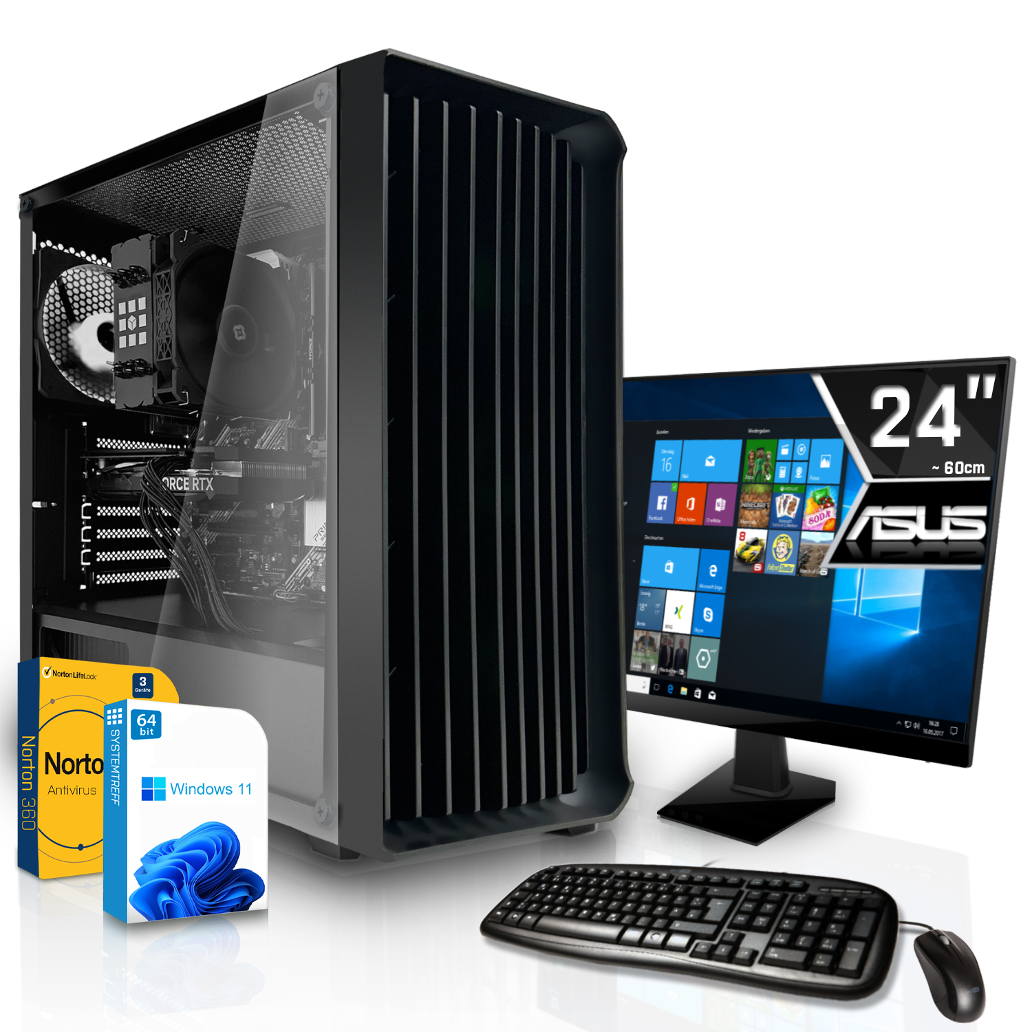 SYSTEMTREFF Office Komplett Intel Core 1000 Nvidia RAM, i7-12700 Komplett GT 16 2GB, GB GB PC mit 710 2 Geforce i7-12700, mSSD, GB Prozessor