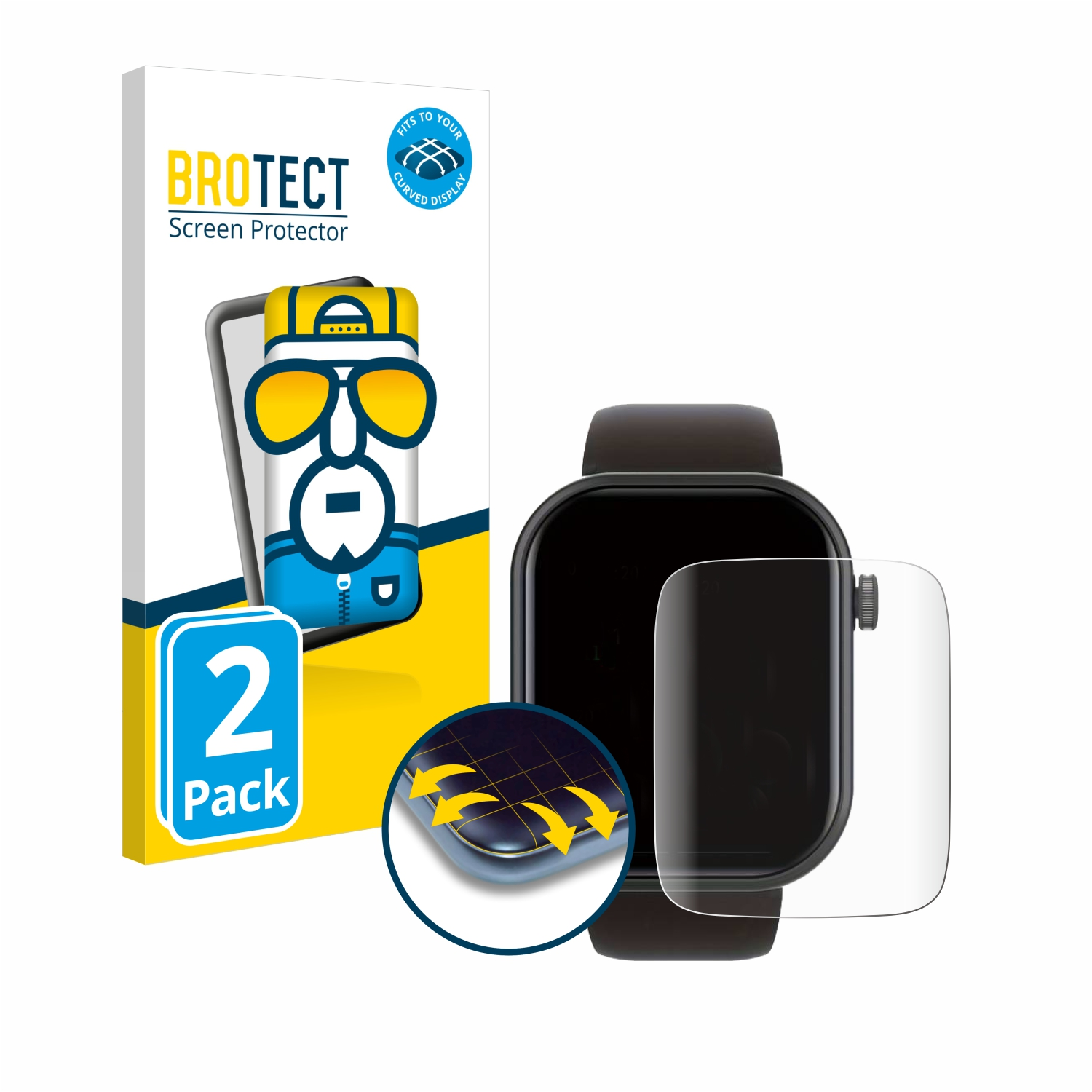 Full-Cover Smartwatch BROTECT 1.8\