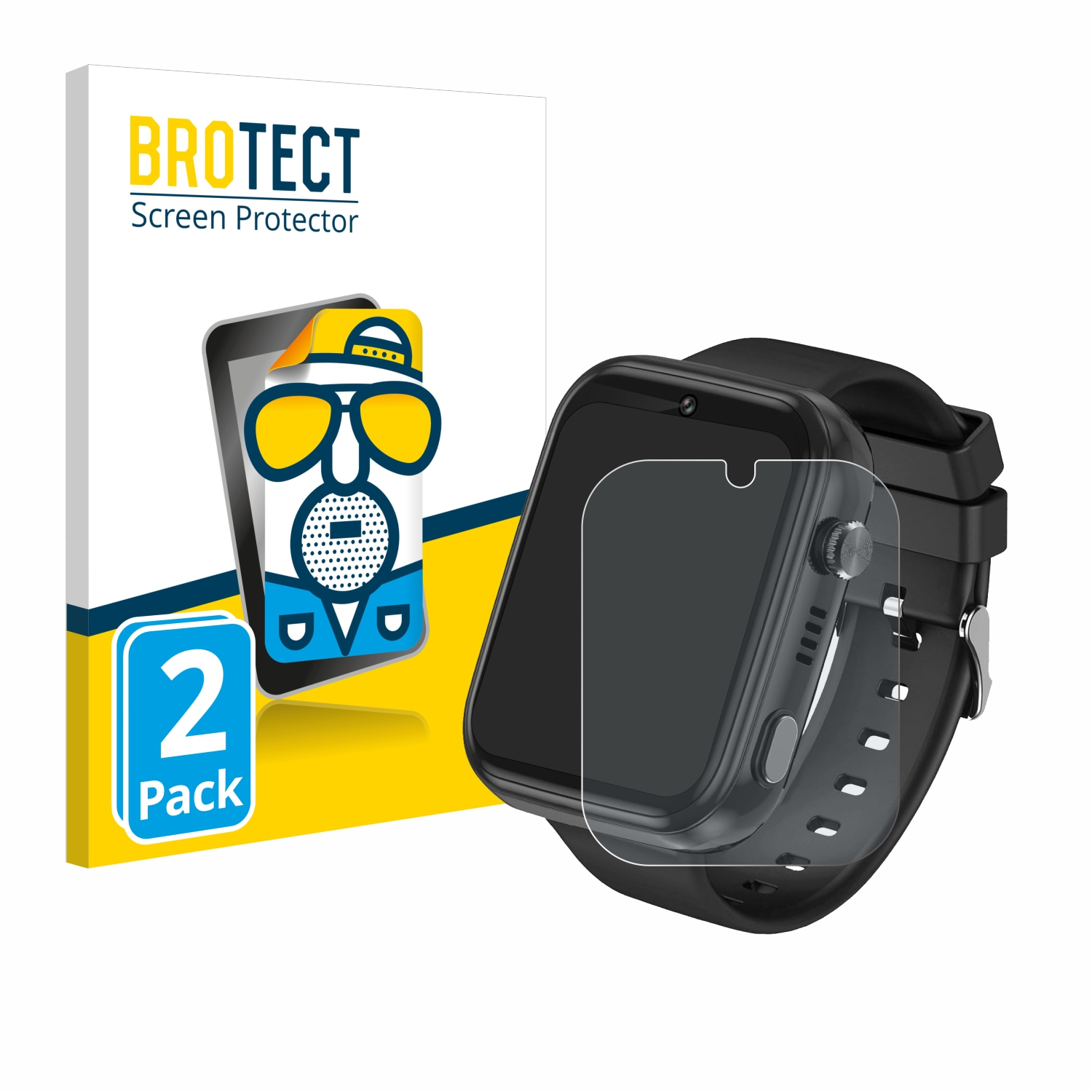 BROTECT 4G Schutzfolie(für Smartwatch) Okyuk matte 2x Kids