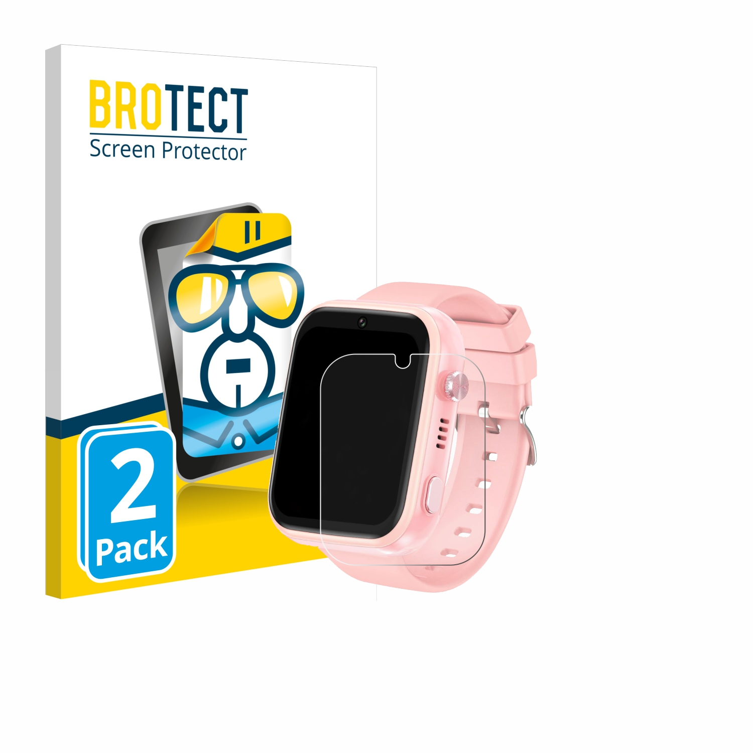 klare 4G 2x Smartwatch) Schutzfolie(für jianyana BROTECT Kids