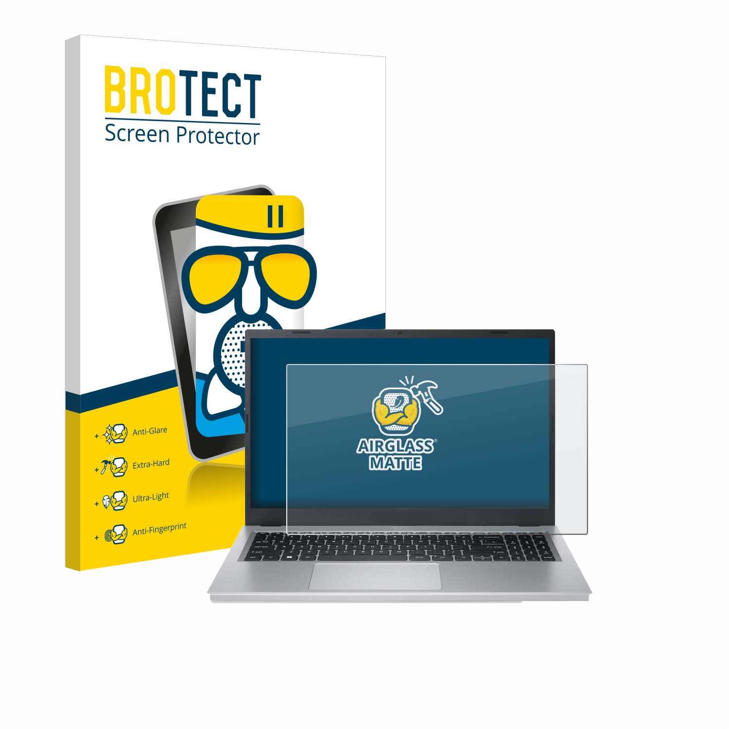 BROTECT Airglass matte Schutzfolie(für Acer Aspire 3 A315-24P)