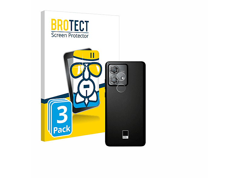BROTECT 3x Airglass klare Schutzfolie(für Motorola Edge 40 Neo)