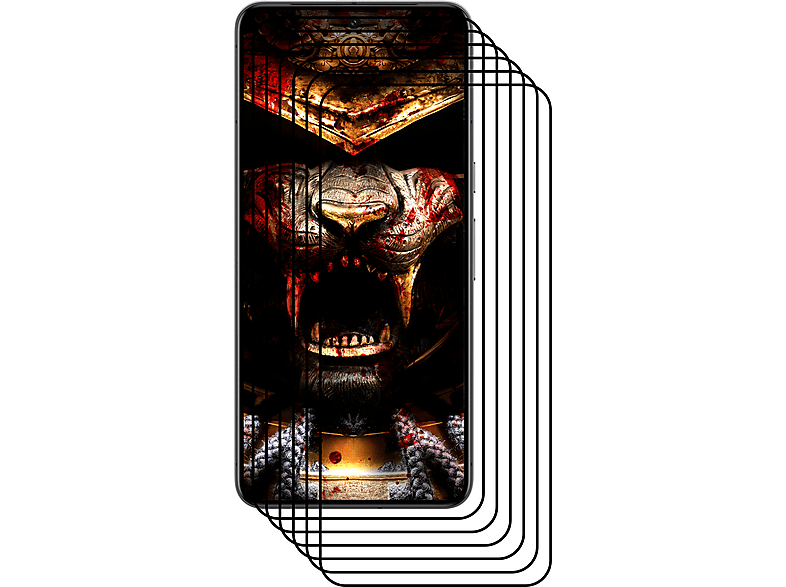PROTECTORKING 6x 9H Panzerhartglas FULL 3D 8) Pixel COVER KLAR Google Displayschutzfolie(für