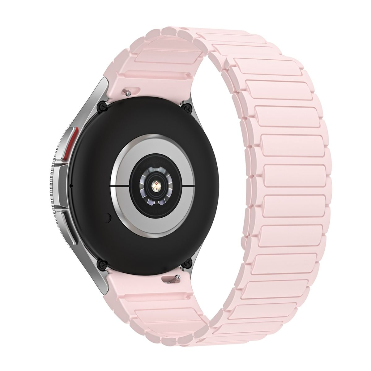 WIGENTO Magnetisches Design Silikon Samsung, Pink 5 / 4, Band, Ersatzarmband, 6 / Galaxy Watch