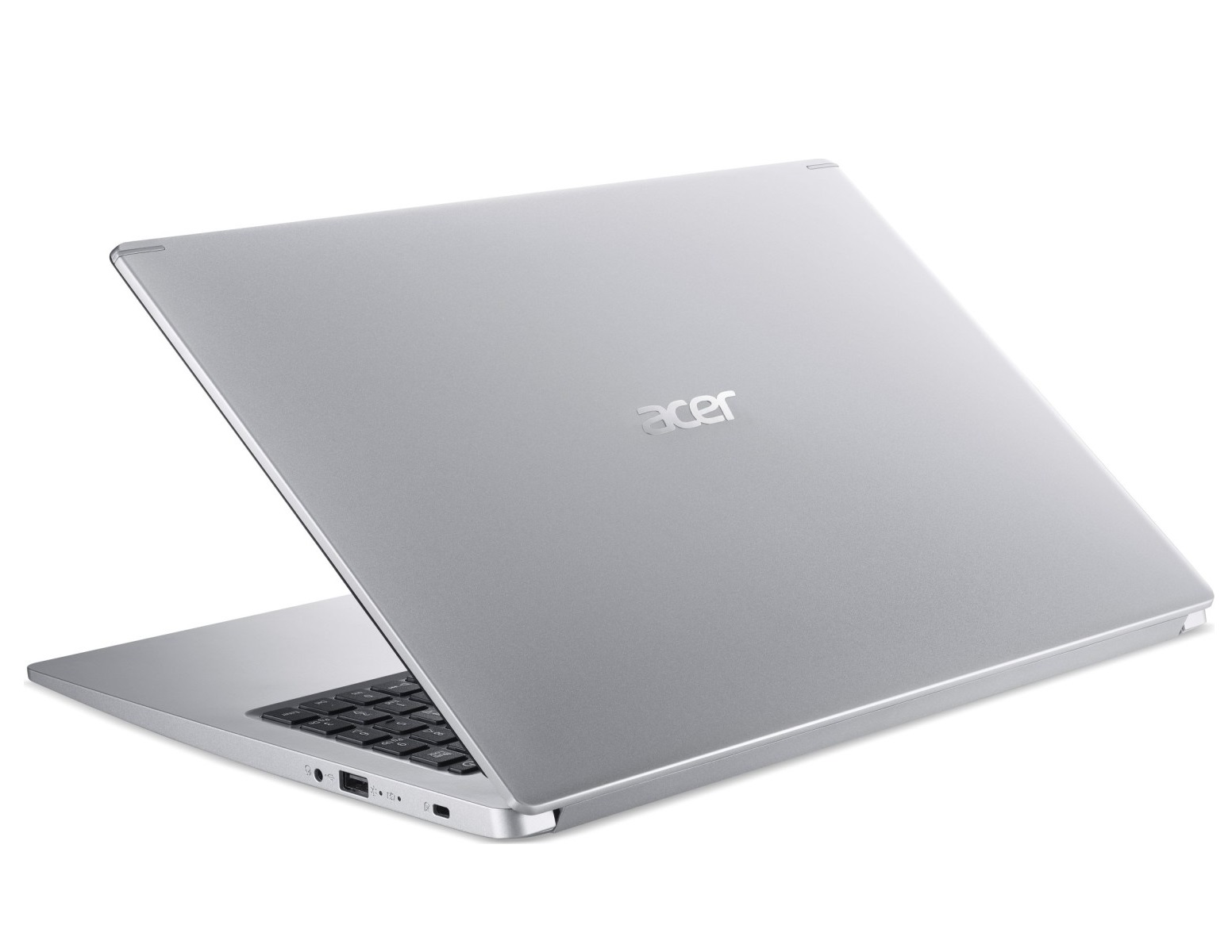 ACER Aspire A515-R7, mit Ryzen™ Tastaturbeleuchtung, GB RAM, Notebook 7 Silber Display, AMD Prozessor, 500 Zoll 8 SSD, 15,6 GB