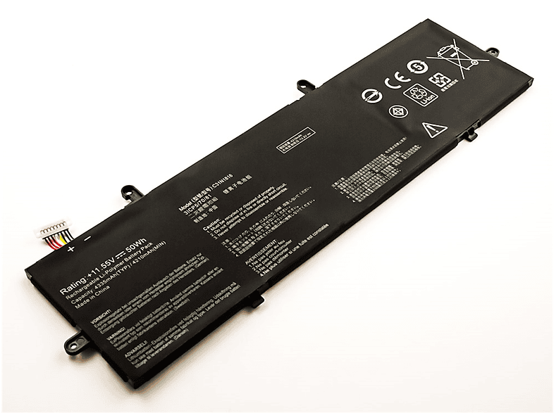 AGI Akku kompatibel mit Asus UX362 Li-Pol Notebookakku, Li-Pol, 11.55 Volt, 4250 mAh