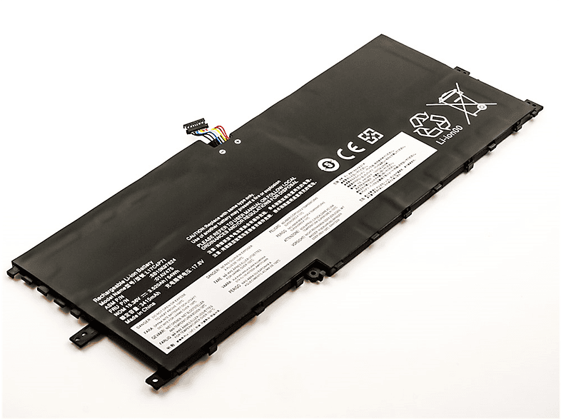 AGI Akku kompatibel mit Lenovo ThinkPad X1 Yoga 2018 Li-Pol Notebookakku, Li-Pol, 15.36 Volt, 3500 mAh