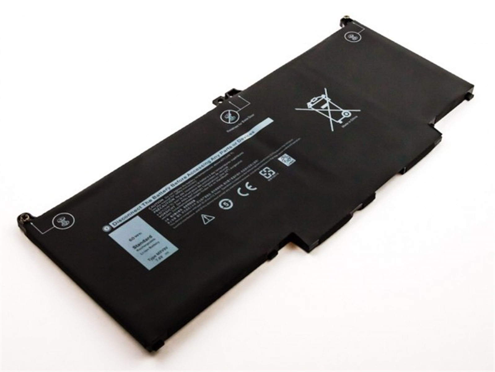 Akku Li-Pol AGI Volt, kompatibel 5300 Notebookakku, Li-Pol, 7400 mit Dell Latitude 7.6 mAh 2-in-1