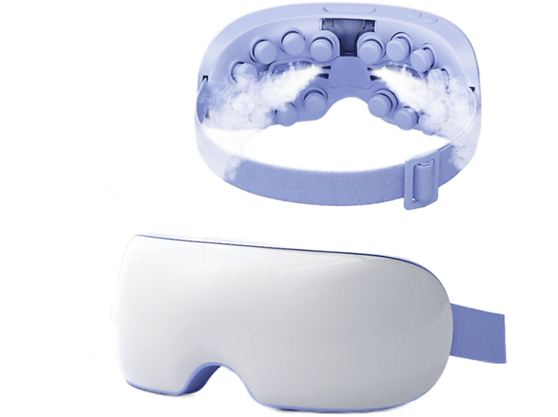 UWOT Augenschutzgerät: 42 °C Heiße Dampfkompresse, Luftdruckmassage, Bluetooth-Musik Gesichtsmassagegerät Lila