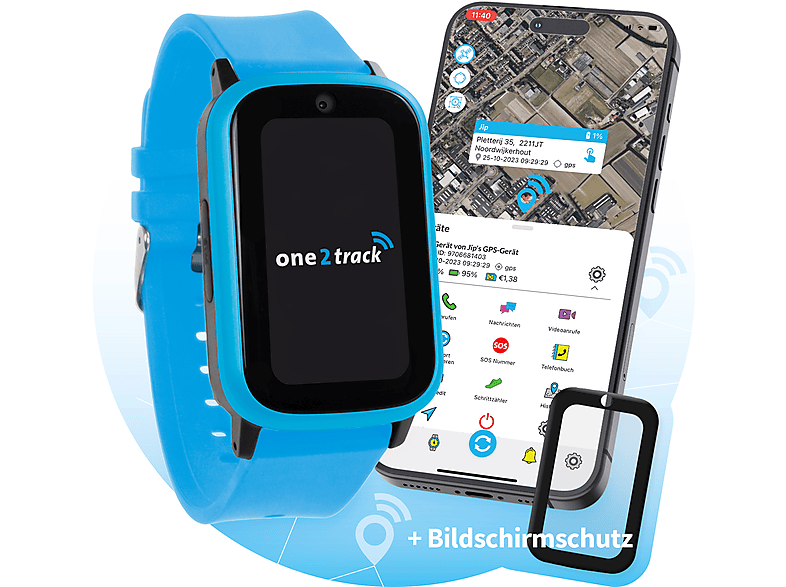 ONE2TRACK Connect Up, Kinder Smartwatch, Blau
