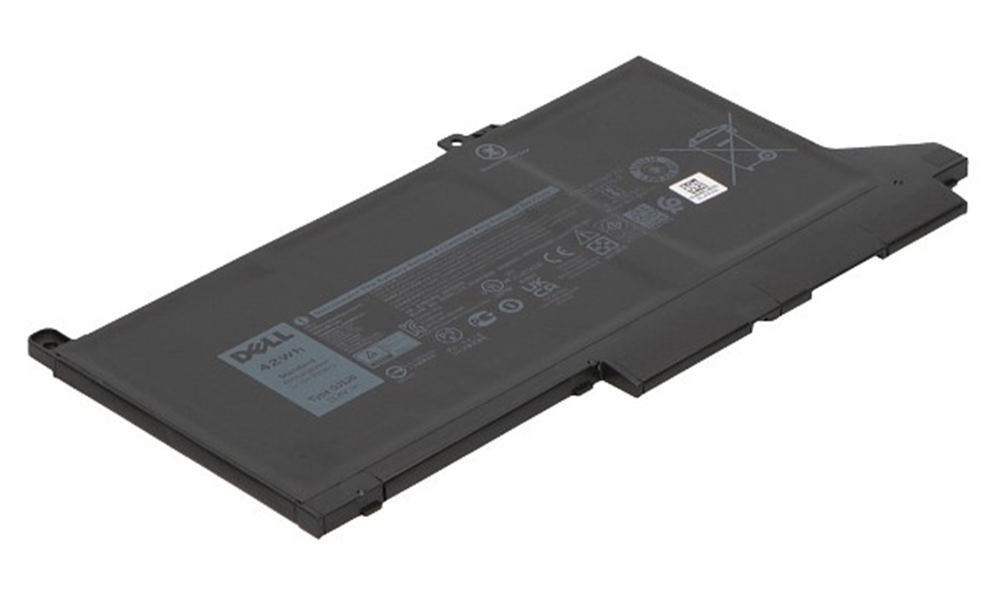 Notebookakku, Akku Li-Ion, für mAh Li-Ion 9W9MX 3600 DELL Dell 11.4 Volt, Original