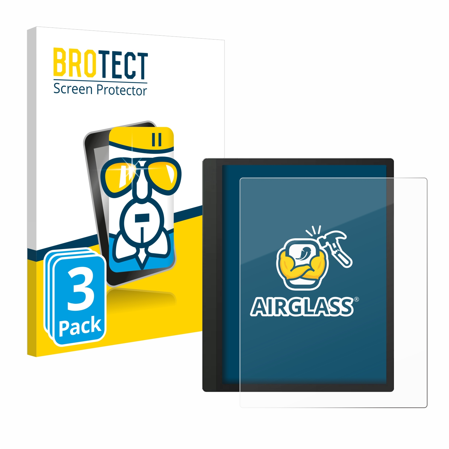 Tab Ultra 3x Onyx BROTECT Boox C) klare Airglass Schutzfolie(für