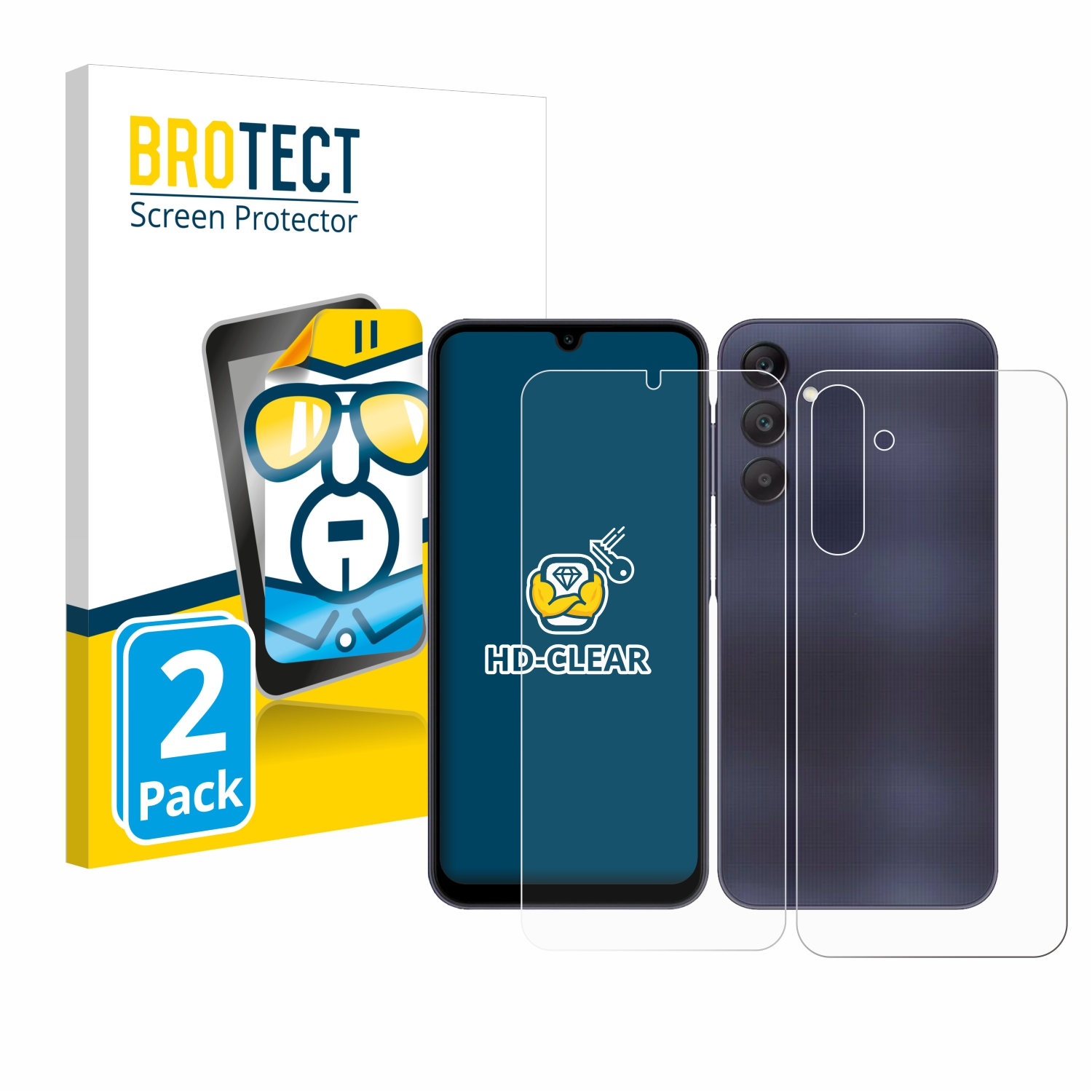 BROTECT 2x klare Schutzfolie(für A25 Samsung 5G) Galaxy