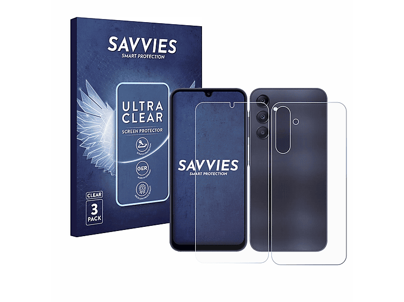 SAVVIES 6x klare Schutzfolie(für Samsung Galaxy A25 5G) | Displayschutzfolien & Gläser