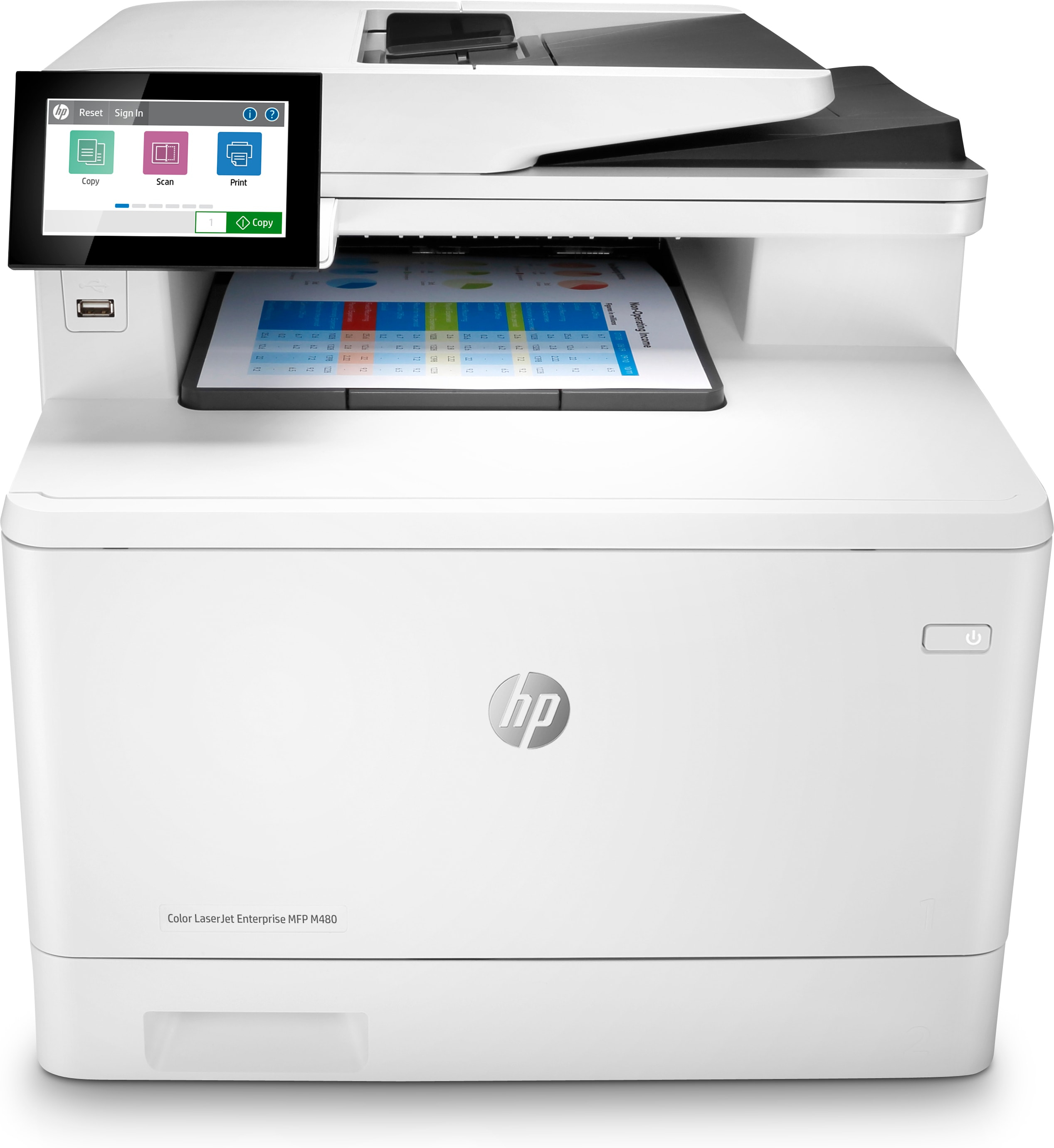 Multifunktionsdrucker M480f Netzwerkfähig HP Color HP Enterprise LaserJet Laser MFP