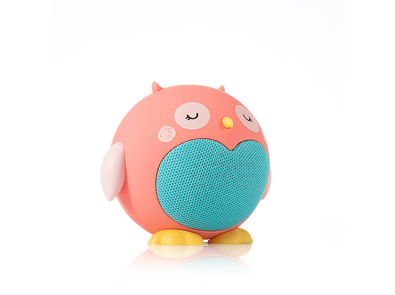 PLANET BUDDIES Olive the Owl Bluetooth Lautsprecher Recycelt Bluetooth Lautsprecher, Rosa