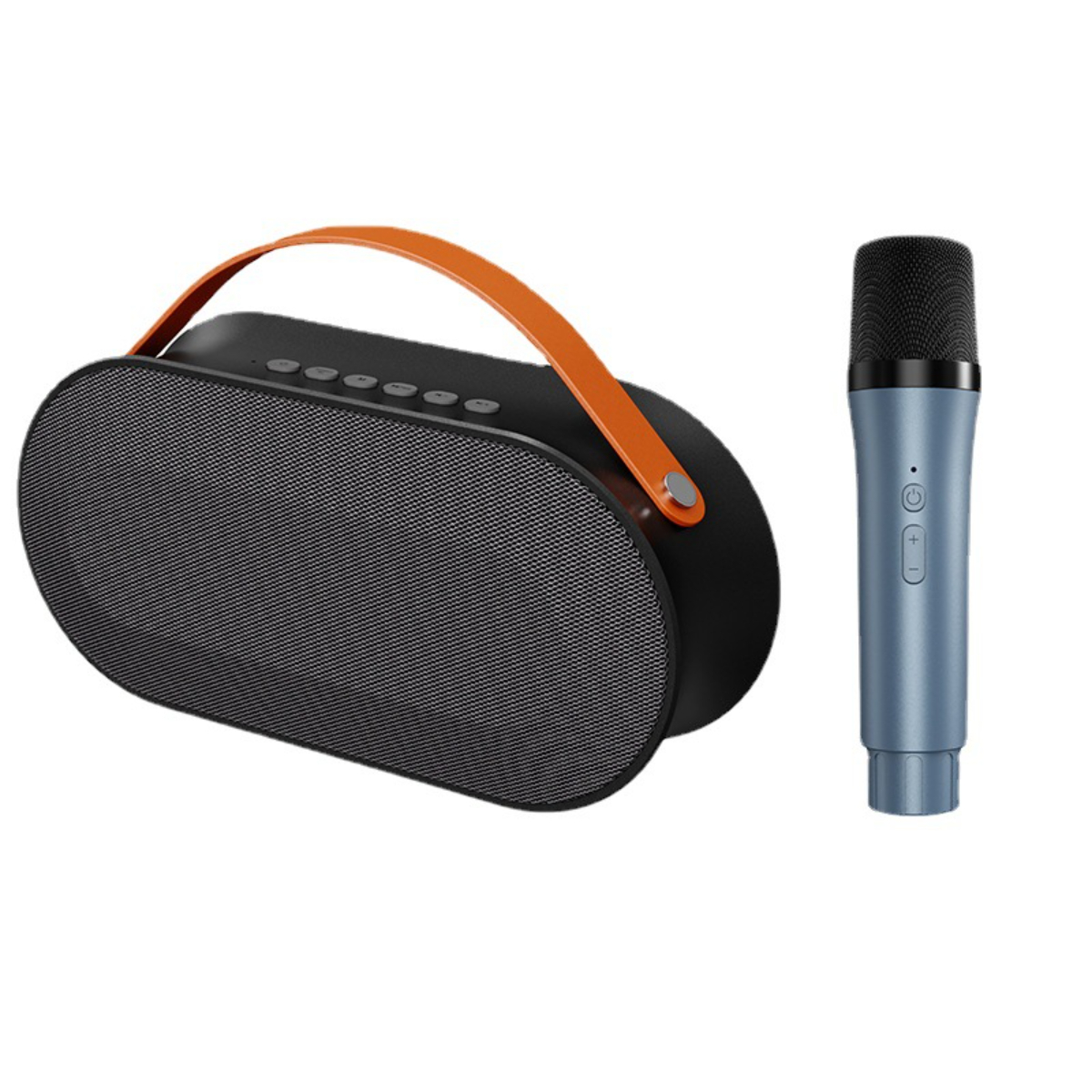Dual-Lautsprecher, Schwarz Mikrofon, 360°-Raumklang Bluetooth-Lautsprecher, BYTELIKE Kabelloses Bluetooth-Audio leistungsstarke und