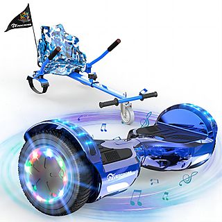 Hoverboard  - XP10M EVERCROSS, 100 kg, Azul y azul camuflaje