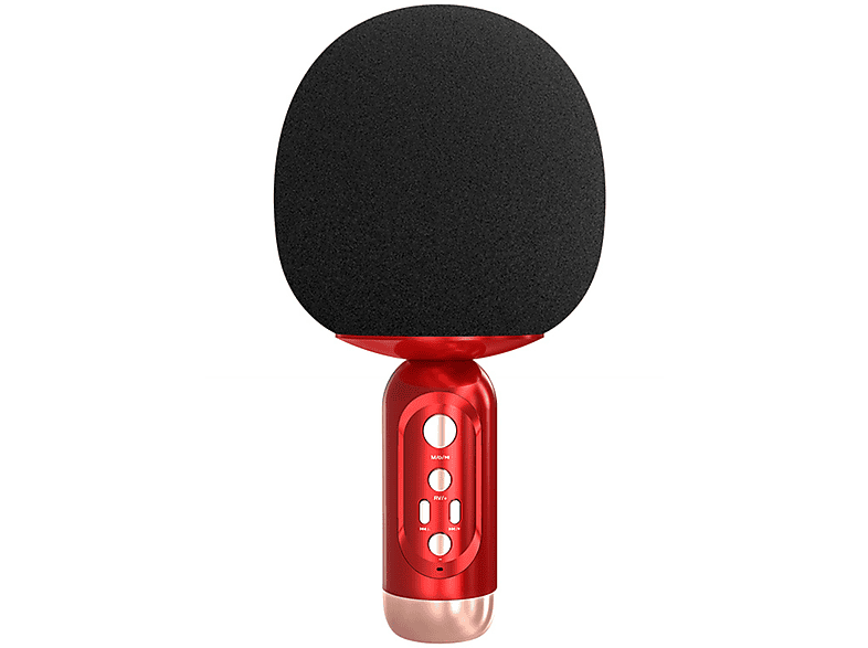 BYTELIKE Kabelloses Bluetooth-Mikrofon-Audio, HiFi-Soundqualität, TWS Duett, Langer Batteriebetrieb Bluetooth-Lautsprecher, Rot