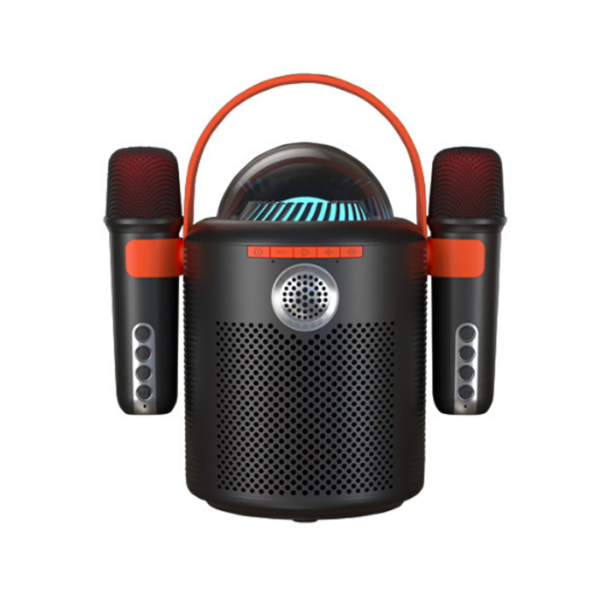 3D-Surround-Sound, Schwarz BYTELIKE Farbige Bluetooth-Mikrofonsound, Bluetooth-Lautsprecher, Umgebungsbeleuchtung Drahtloser
