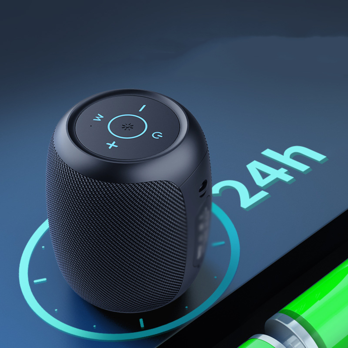 ENBAOXIN Bluetooth-Lautsprecher, Wasserdicht Schwarz, Licht, Subwoofer Blendendes Laut, Wasserfest Bluetooth-Lautsprecher, Buntes Tragbar