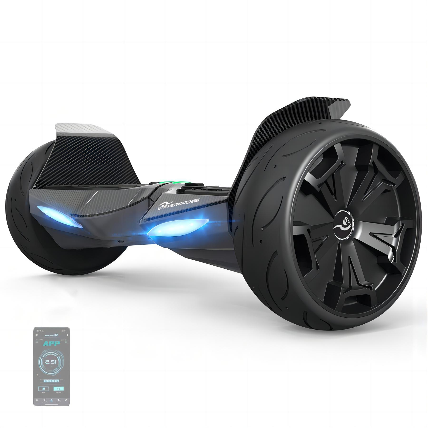 Zoll, EV5 SUV-Hoverboard Balance (8,5 Board mit EVERCROSS Kohlenschwarz) APP