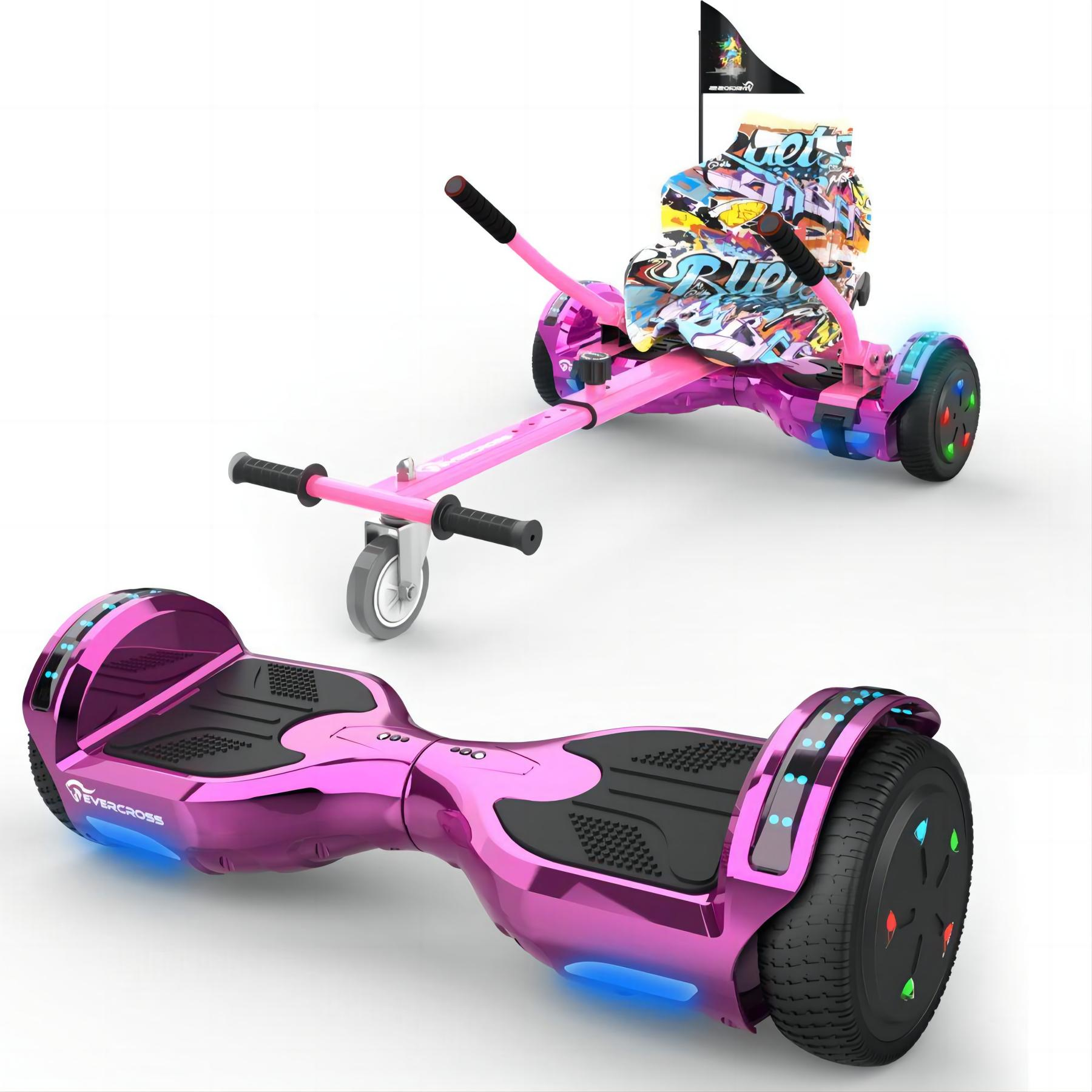 Sitz mit Balance Zoll, Hoverboard Hippop-Rosa) XP10M und Board EVERCROSS (6,5 Rosa