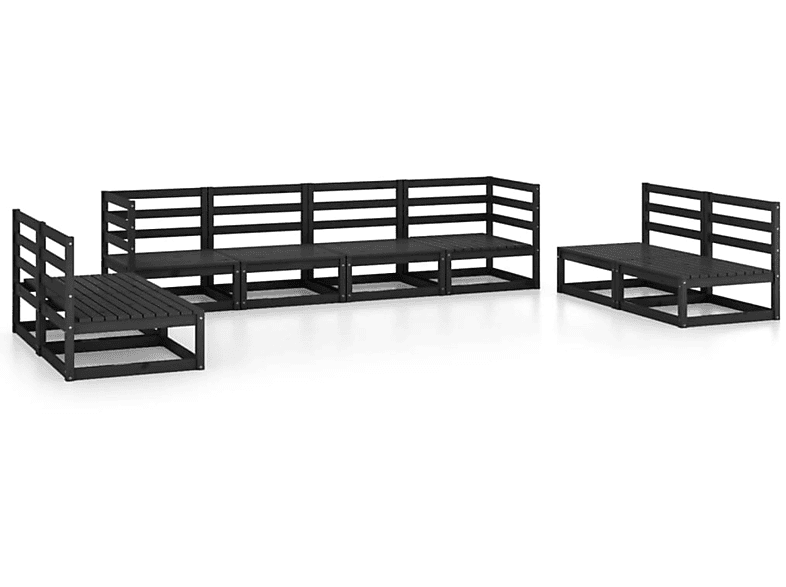 Gartentisch- Schwarz VIDAXL und 3075433 Stuhlset,