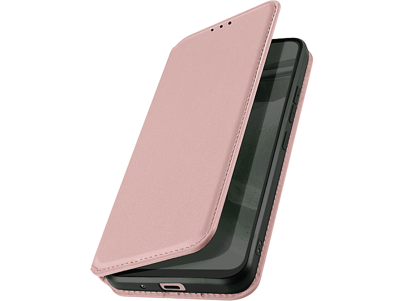 AVIZAR Classic Edition, Backcover mit Magnetklappe Series, Bookcover, Samsung, Galaxy A25 5G, Rosegold